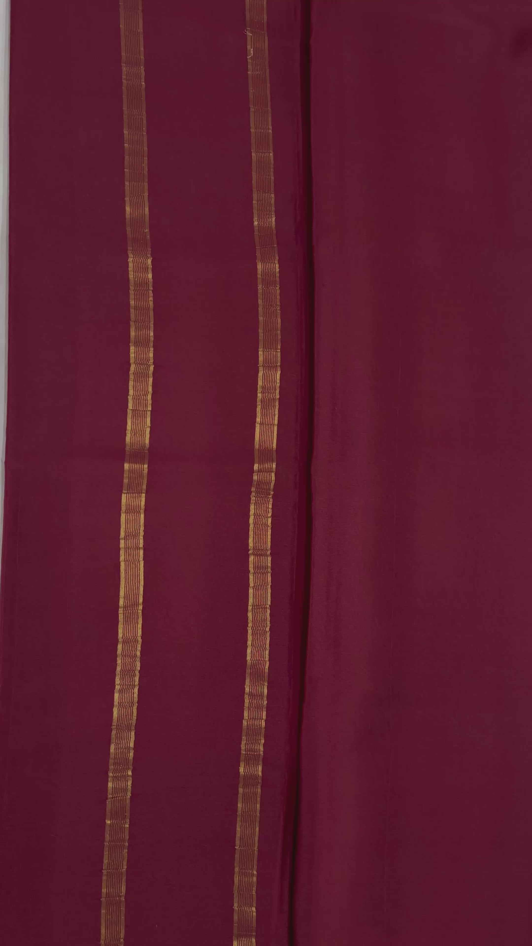 (Limited Exclusive) 90 GSM Pure Mysore Silk Saree, Ananda Self-Colour Elephant Border